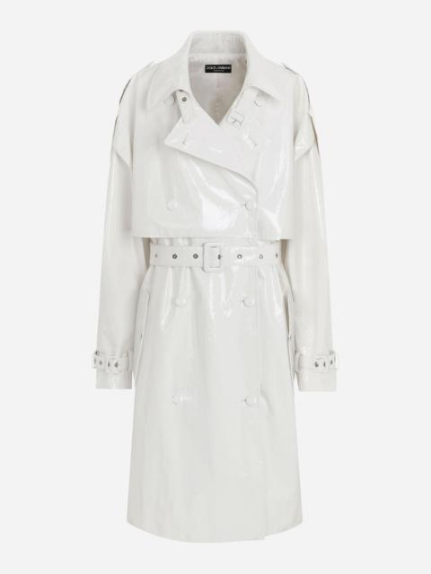 Dolce & Gabbana Coated cotton trench coat