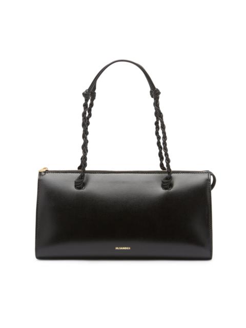 Jil Sander Women's Tangle Tent Leather Shoulder Bag - Black