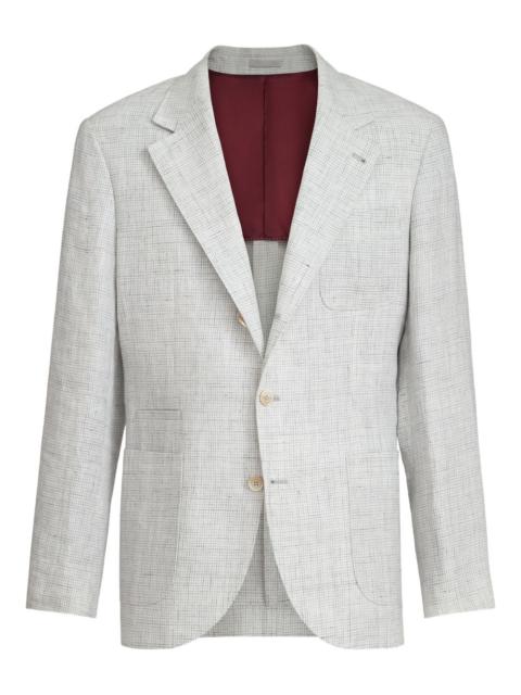 Brunello Cucinelli linen patch-pockets blazer