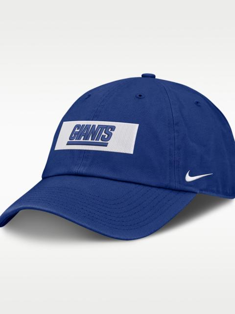 Nike New York Giants Primetime Club Wordmark Men's Nike NFL Adjustable Hat