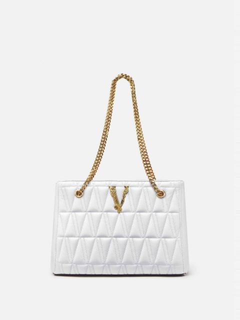 VERSACE Virtus Quilted Small Tote Bag