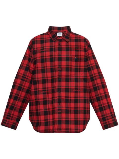 VETEMENTS checked shirt