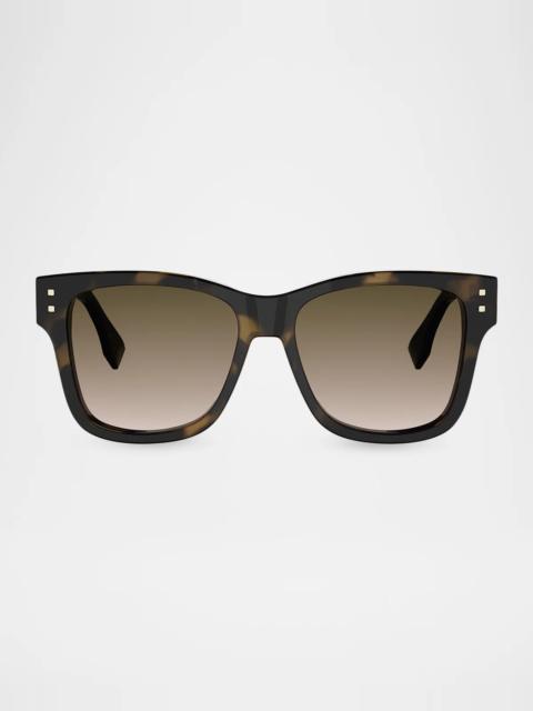 FENDI Fold 55MM Square Sunglasses