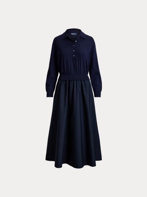 Polo Ralph Lauren Hybrid Knit Polo-Bodice Dress