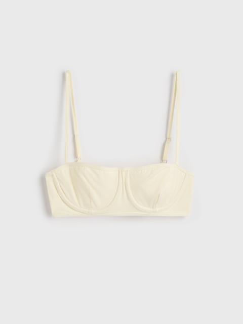 TOTEME Balconette bikini top ecru