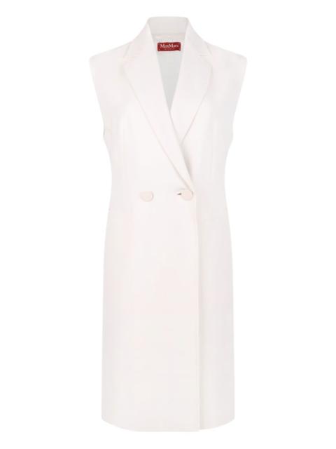 Max Mara double-breasted sleeveless coat