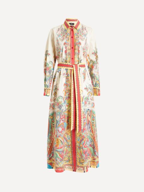 Etro Paisley Long Shirt Dress