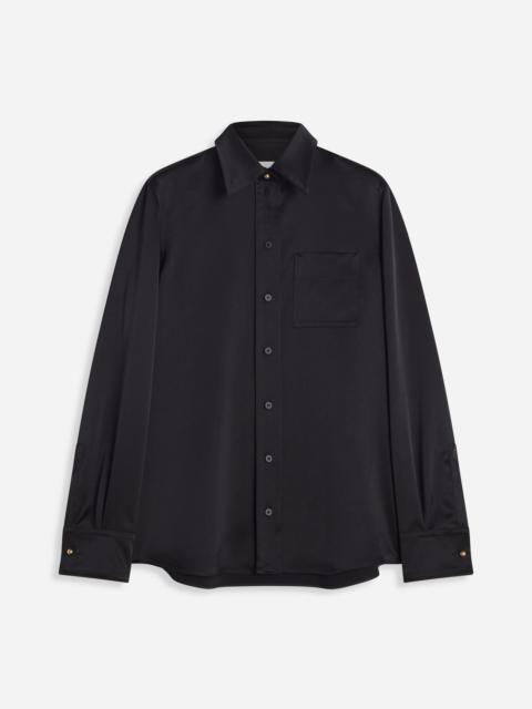 SOLID-COLOR SATIN SHIRT