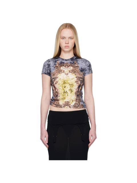Jean Paul Gaultier Multicolor 'The Blue Médaillon' T-shirt