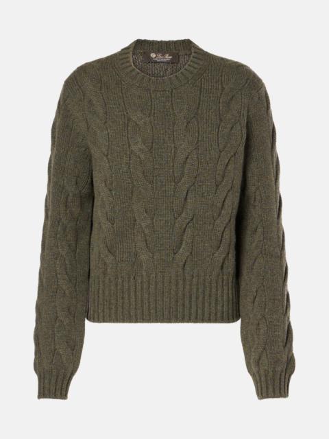 Napier cable-knit cashmere sweater