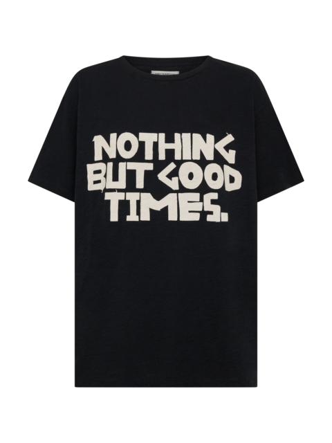 ONE TEASPOON 25th Anniversary Good Times Boyfriend Tee - Black