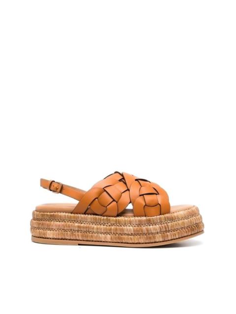 Tod's 45mm woven leather sandals