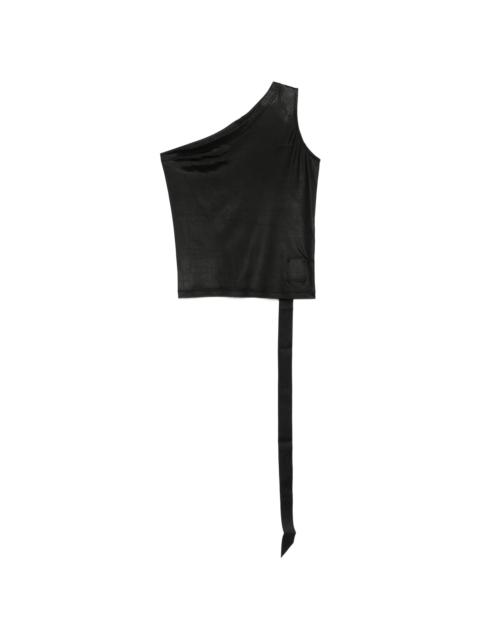 Rick Owens DRKSHDW one-shoulder top