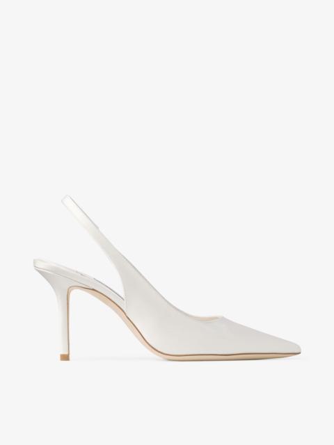 JIMMY CHOO Love Sling Back 85
Ivory Satin Slingbacks