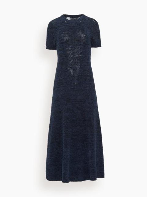 Proenza Schouler Mel Dress in Marled Cotton Navy/Black Ombre