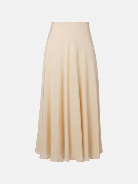 Loro Piana Erika silk midi skirt