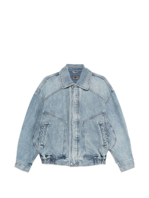 SAINT LAURENT pocket denim jacket
