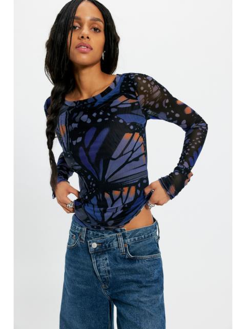 FREE PEOPLE Lilly Printed Long Sleeve Top