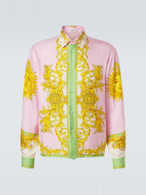 VERSACE Printed silk shirt