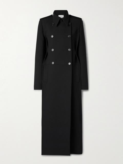 KHAITE Alton Double-breasted Crepe Coat
