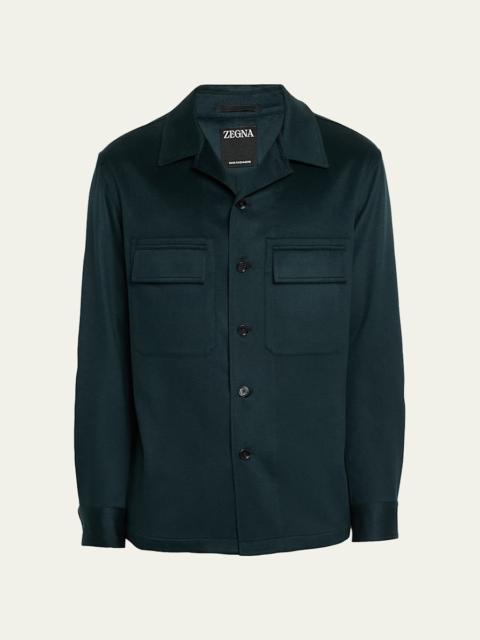 ZEGNA Men's Oasi Cashmere Overshirt