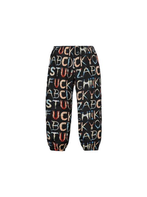 Supreme Supreme Alphabet Silk Pant Black