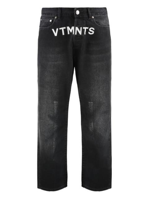 VETEMENTS logo-label 5-pocket jeans