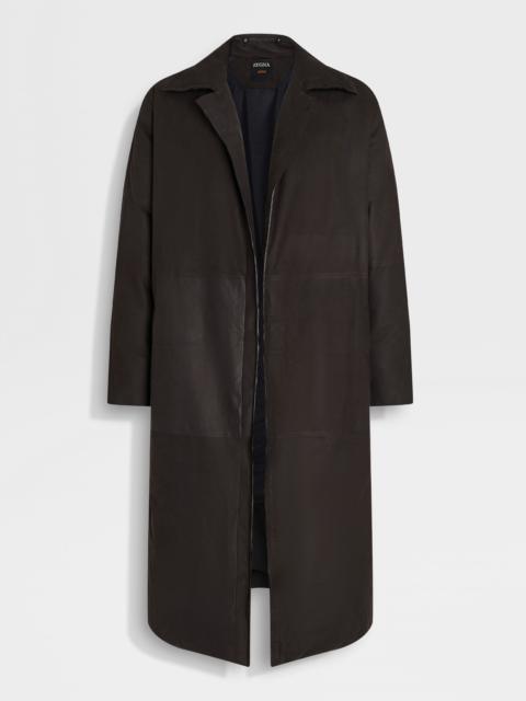 ZEGNA LEATHER COAT