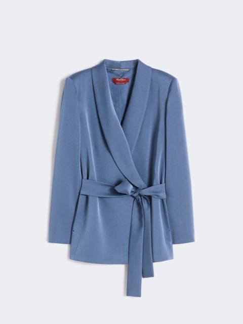 Max Mara DOPPIA Lightweight satin blazer - AVIO