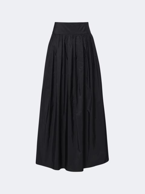 Max Mara Gathered taffeta maxi skirt