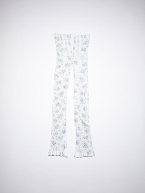 Acne Studios Ribbed trousers - Beige/blue