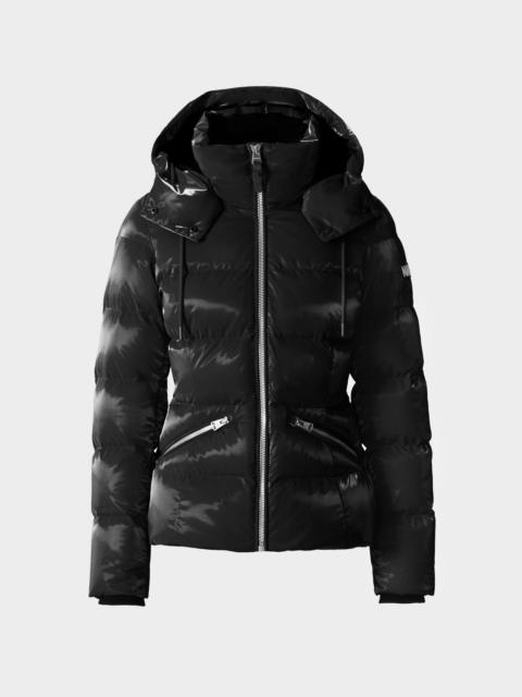 MACKAGE MADALYN-GLO High-Gloss Down Jacket With Removable Hood