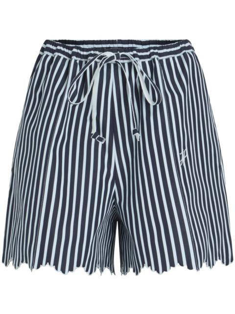 PATOU striped drawstring shorts