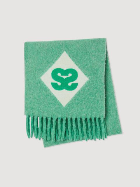 Sandro Scarf with double S pattern