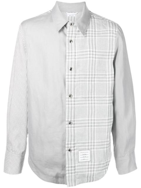 Thom Browne panelled linen shirt