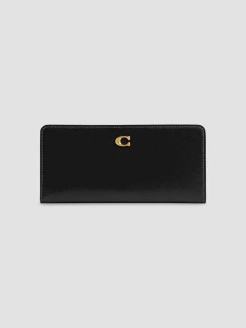 COACH Women's Essential Slim Leather Wallet - Black