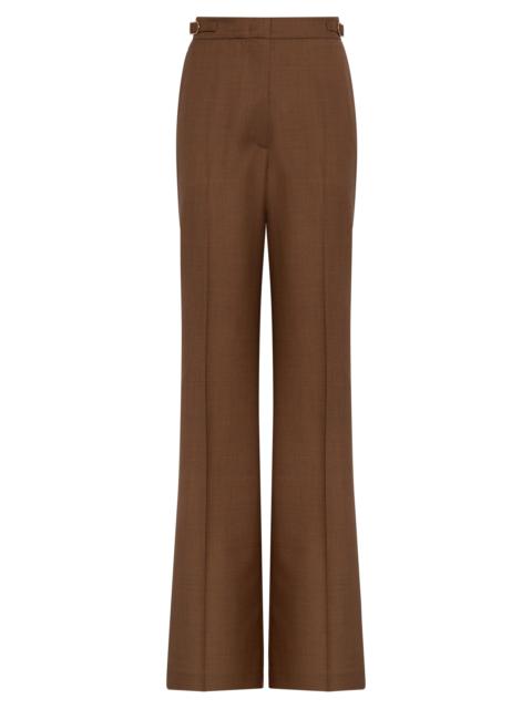 GABRIELA HEARST Vesta Pant in Chestnut Wool Silk