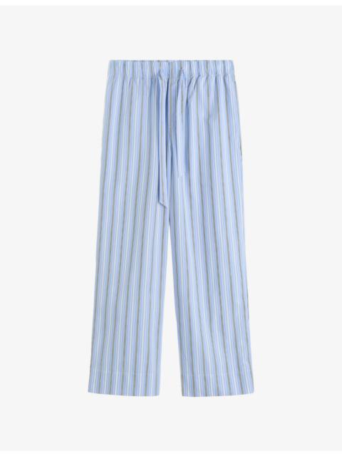 TEKLA Striped Cotton-Poplin Pyjama Bottoms