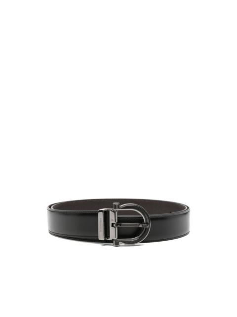 FERRAGAMO Gancio-buckle leather belt