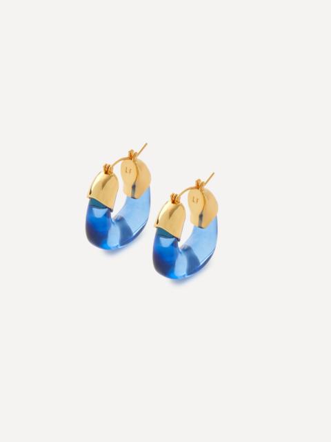 LIZZIE FORTUNATO Gold-Plated Mini Organic Hoop Earrings