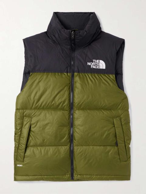 1996 Retro Nuptse Quilted Shell Hooded Down Gilet