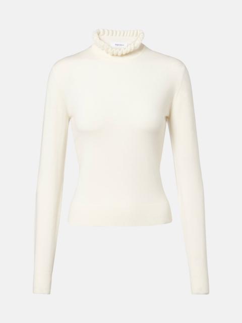 Alexander McQueen Scalloped wool-blend sweater