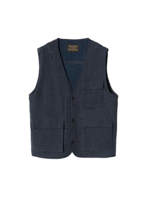 MAHARISHI SASHIKO-STITCH UTILITY VEST