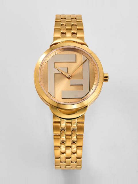 FENDI 30mm PVD Sunray Watch with Bracelet Strap, Gold