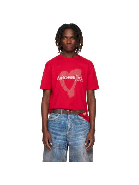 Andersson Bell Red Essential Heart T-shirt
