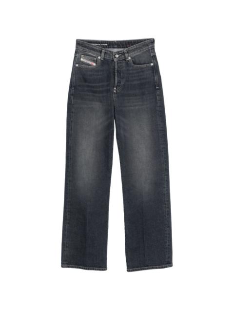 Diesel faded-effect straight-leg jeans