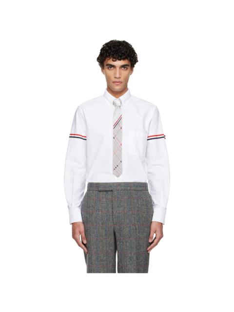 Thom Browne White Oxford Armbands Classic Shirt