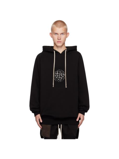 Rick Owens Black Porterville Orb Studs Hoodie
