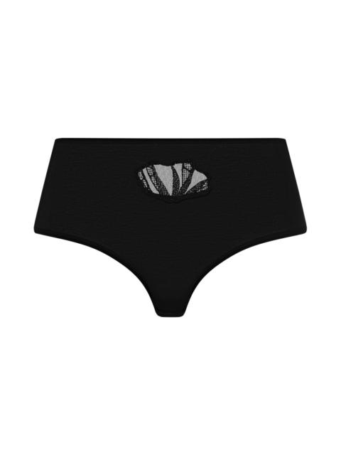 HANRO Rosaria Embroidered Cotton Full Brief
