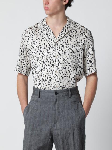 Dries Van Noten Viscose shirt with black/ecru pattern